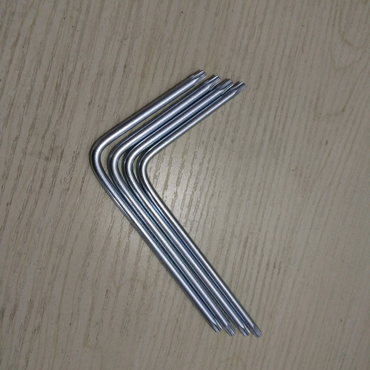 Cross-shaped star-shaped brake screw wrench, car mudguard tool, 45# steel non-hole plum blossom hardware wrench full figure