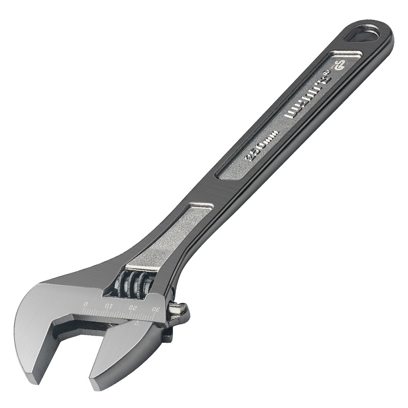Powerlion adjustable wrench, large-opening multi-functional board, auto repair tool, 10-inch short-handle adjustable socket, bathroom wrench Item Picture