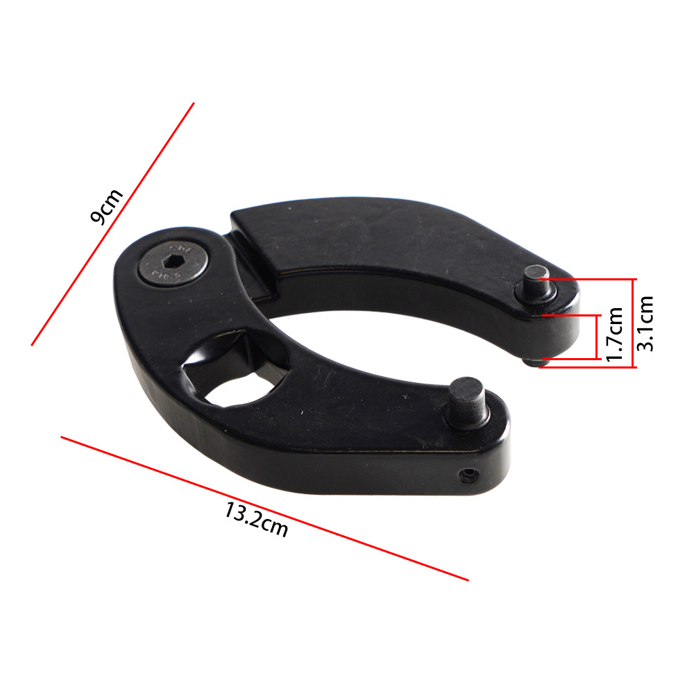Motorcycle large and small adjustable gland nut wrench kits, for hydraulic cylinders 1266+7463 Specification drawing