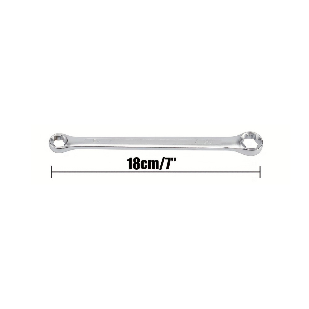 Direct purchase of sandblasting E-type wrench double-head hexagonal plum blossom type auto repair tool set from the manufacturer undefined