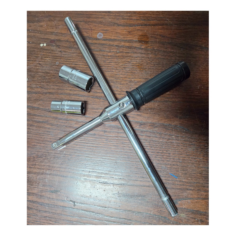 Kehong Factory Cross Tire socket wrench Auto repair manual wrench Set 17-19mm Specification drawing