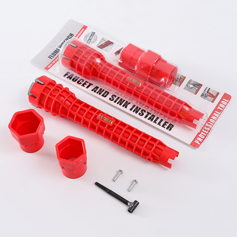 Multi-functional water pipe, bathroom wrench, plumbing installation tool, household water pipe, faucet, Angle valve, sink repair and disassembly full figure