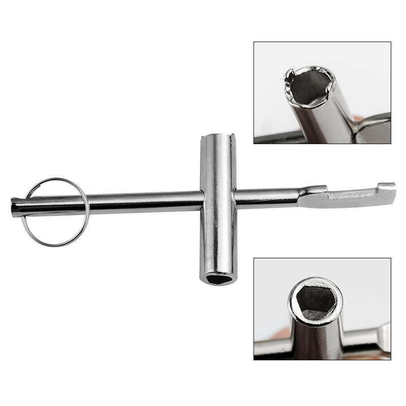 Wholesale of water meter front valve key, inner triangle key wrench switch lock gate valve key wrench details Picture