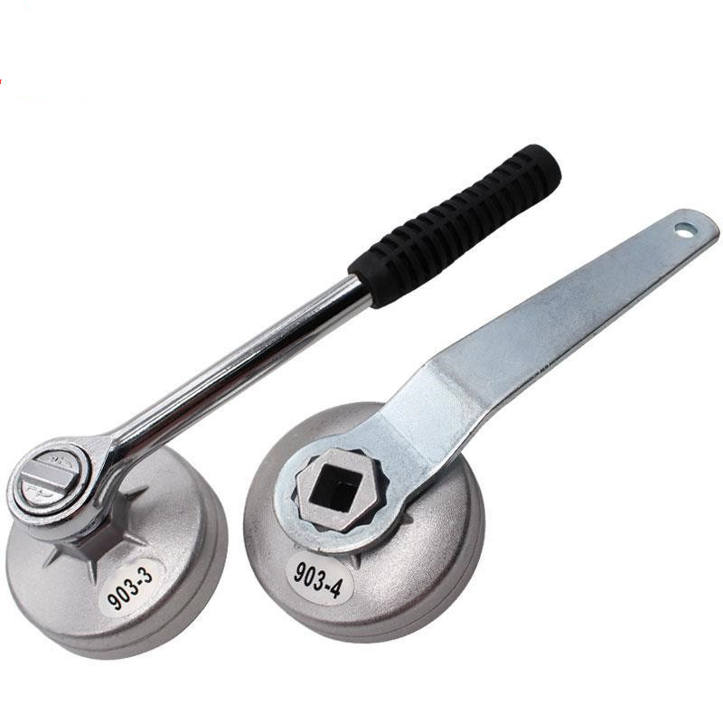 Cap type oil filter wrench, oil grating wrench, oil filter element disassembler, bowl cover type ball head oil filter wrench Specification drawing