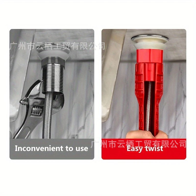 Multi-functional sink special wrench, faucet plumbing installation magic tool, kitchen and bathroom repair tool, socket wrench Specification drawing