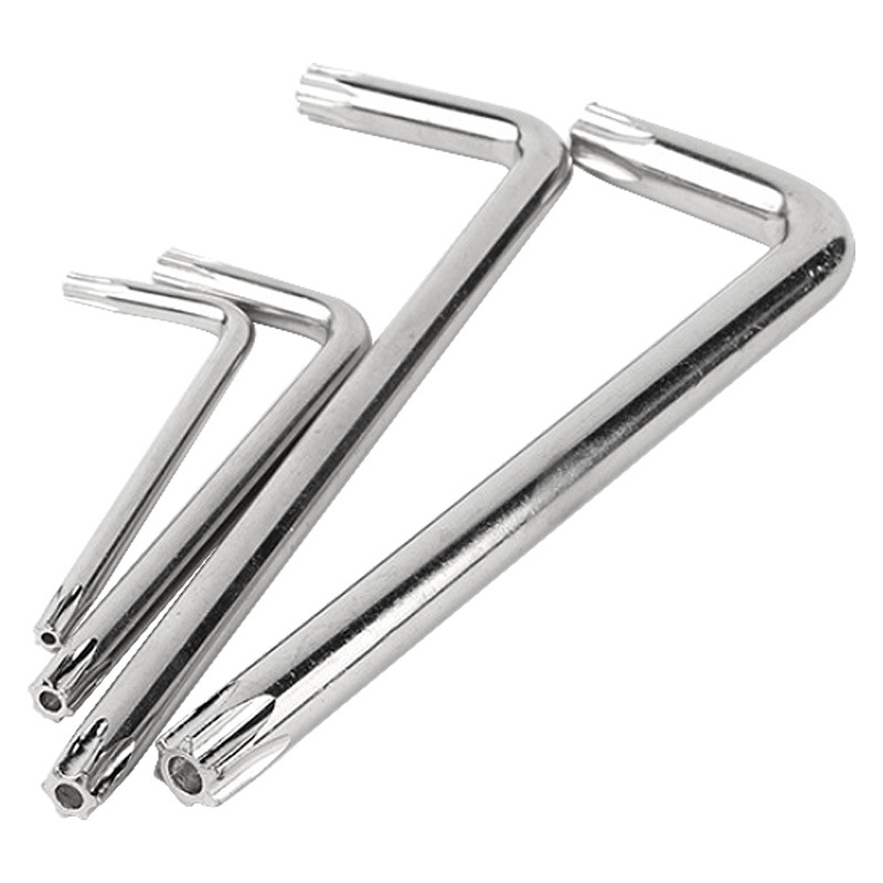 T6/T8/T10 double-head hex socket wrench with pattern, hexagonal screwdriver with holes, T15/T20/T25/T30 full figure