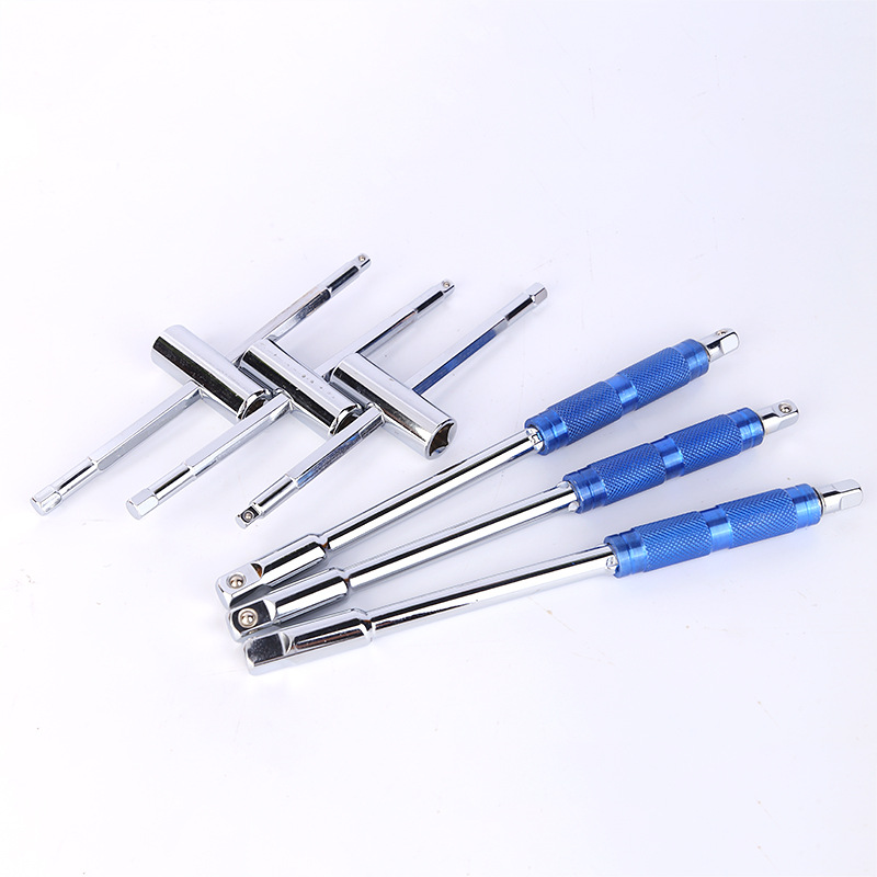 Three-purpose T-shaped rod, socket, extension rod, wrench socket, universal connection rod, bending rod, connecting rod, tool, mid-flying extension rod details Picture