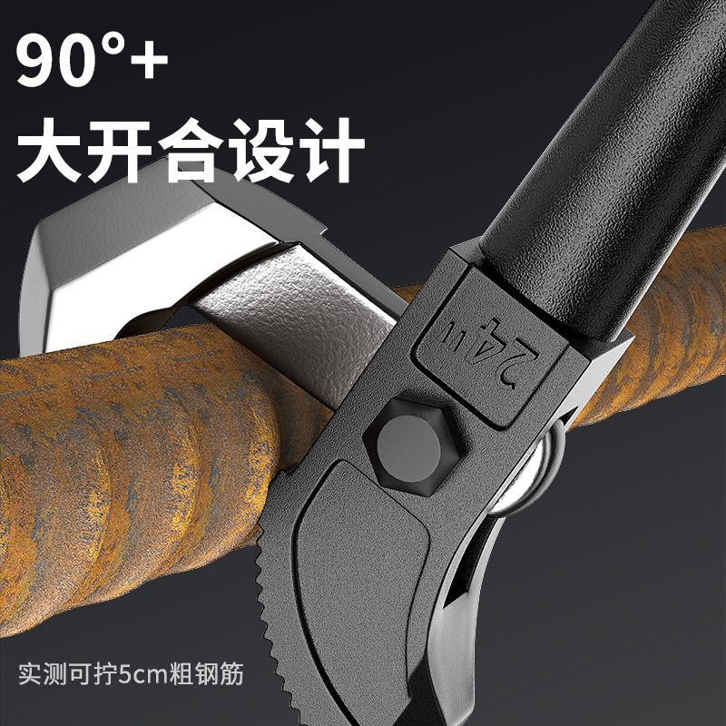Steel bar wrench, quick pipe wrench, universal pipe wrench, torque sleeve pipe wrench, straight thread pipe wrench for connection Application Scenario