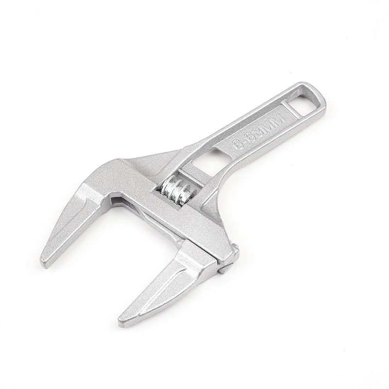 Bathroom wrench, large opening drain pipe, multi-functional short-handle adjustable wrench, tool wrench, multi-functional all-purpose Item Picture