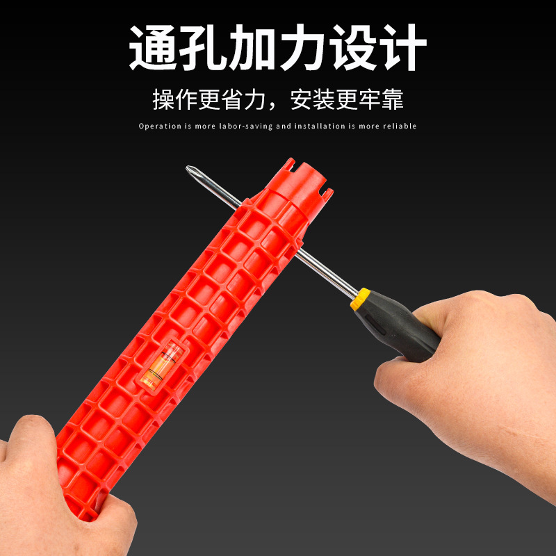 The 14-in-one sink wrench, a bestseller in foreign trade, is a versatile tool for installing household bathroom faucets and plumbing Application Scenario