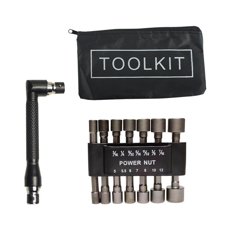 Cross-border 9/14 set of hexagonal socket nozzles, nuts, screwdrivers, drill bits, adapters, power tools, wrenches, screws undefined