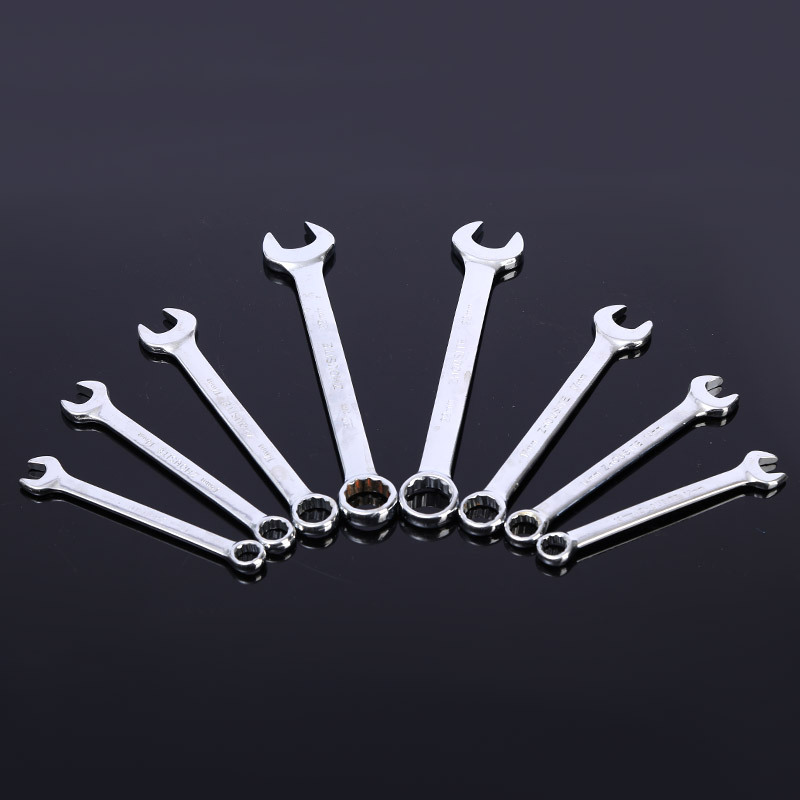 Factory direct sales of open-end wrenches, box wrenches, multi-functional open-end box wrenches, mirror surface wrenches details Picture
