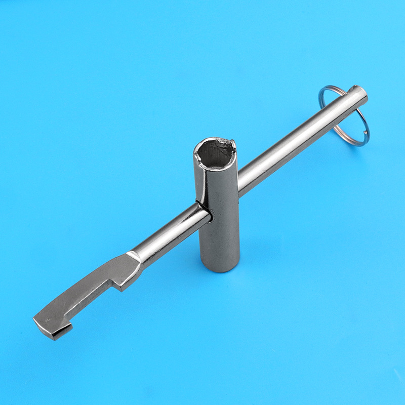 Wholesale of water meter front valve key, inner triangle key wrench switch lock gate valve key wrench Specification drawing