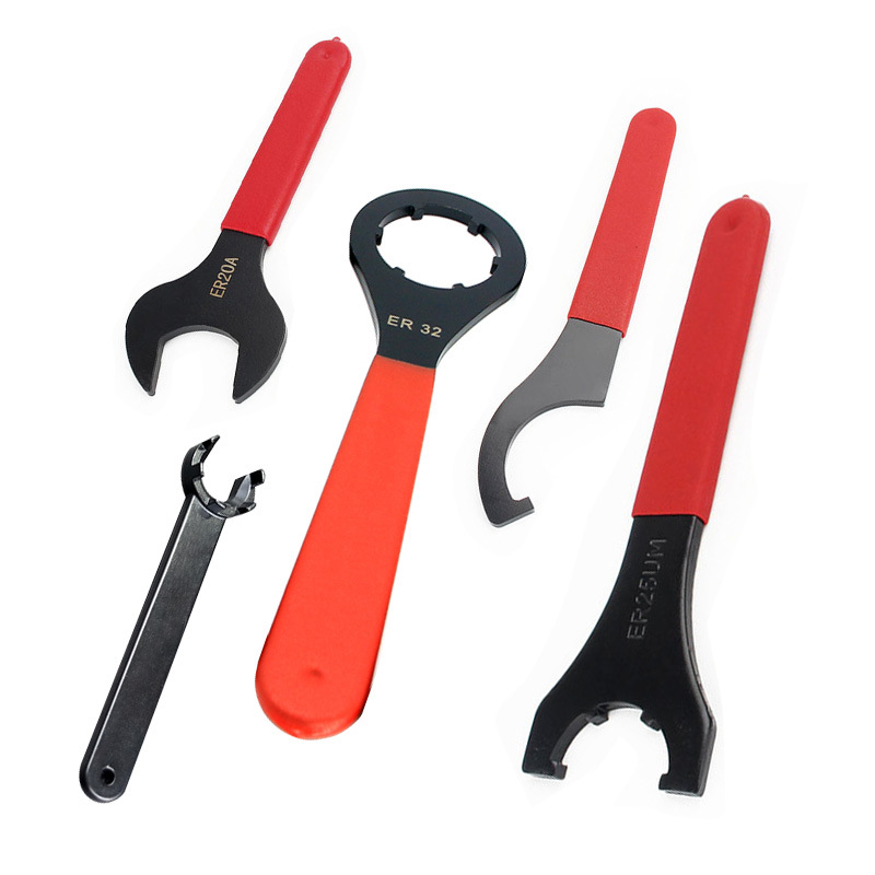 CNC ER tool holder wrenches for A-type, M-type, Um-type and O-type engraving machines, spindle ER8-ER40C32APU hardening wrenches Item Picture
