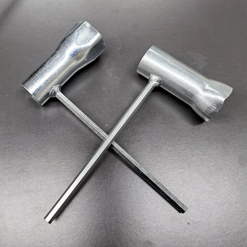 Niu Li galvanized 7-head single-end socket wrench with cross, straight and hexagonal T-shaped multi-functional hardware accessory tool Specification drawing