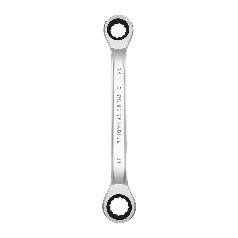 Cross-border exclusive double-head ratchet wrench set: Double-head unidirectional metric manual labor-saving and quick thickening ratchet wrench Item Picture