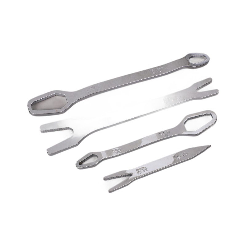 Double-head box dual-purpose self-tightening wrench, industrial-grade multi-purpose universal quick wrench, labor-saving dumb wrench tool set Item Picture
