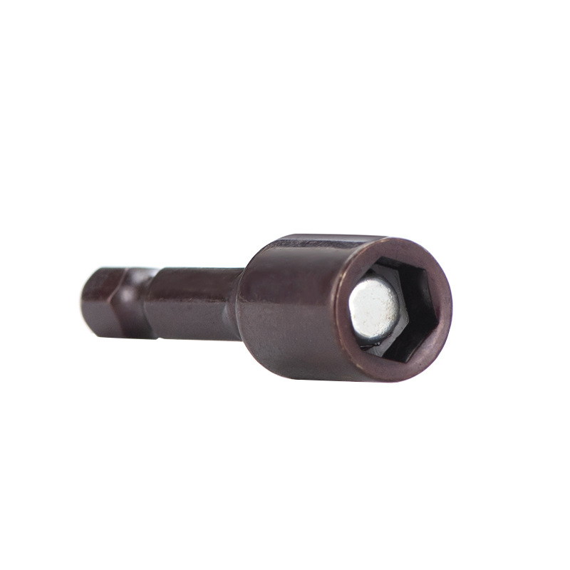 Dovetail nail socket strong magnetic screwdriver head sleeve hexagon socket high strength tile nail socket hand drill dovetail screwdriver head Item Picture
