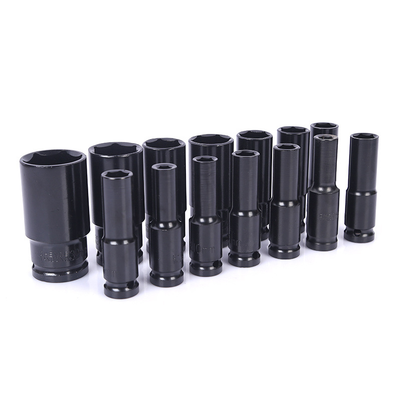 12.5-port extended electric socket, pneumatic socket, wind-driven socket, black electric wrench, small wind cannon, 78mm details Picture