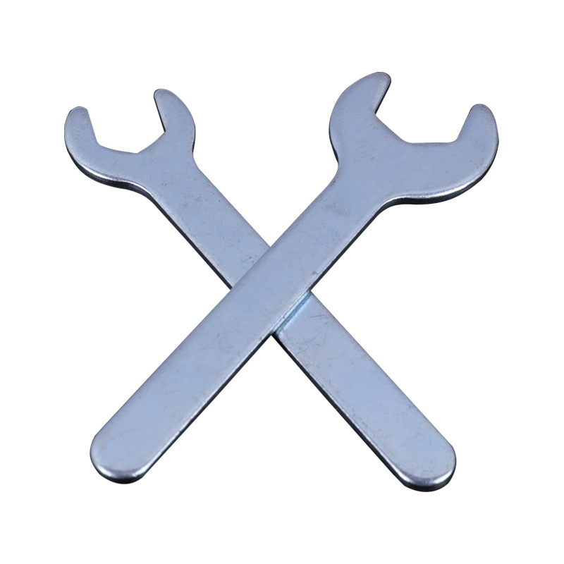 Open-mouth forged, galvanized and stamped thin small wrench A3 hardware mini steel blind head household iron sheet wrench Item Picture
