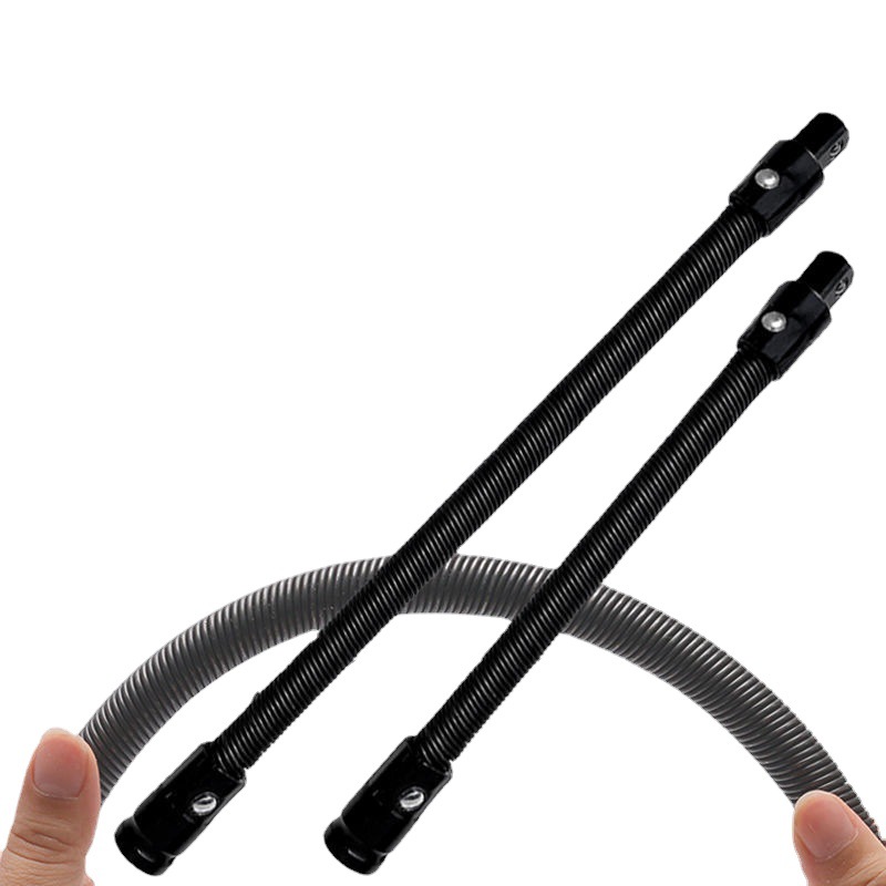Electric wrench flexible connection rod 1/2 large flying sleeve flexible connection rod, auto repair spring extension and lengthening welded head connection rod full figure