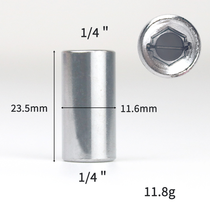 Sleeve adapter 1/4 to 3/8 to 1/2, medium, small, large and double-head external square reducer head undefined