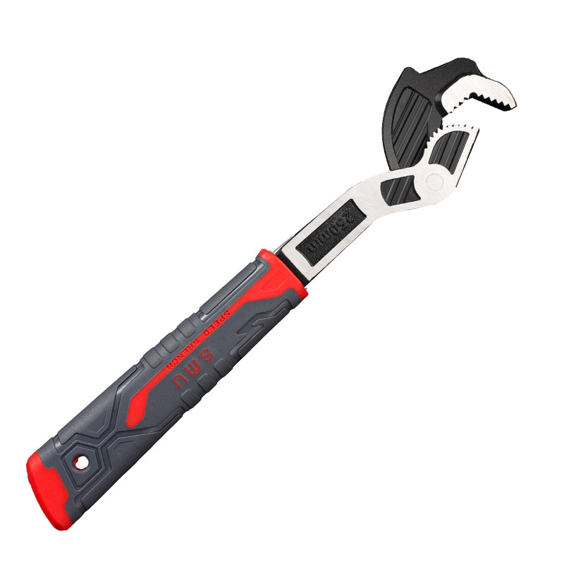 Multi-functional quick self-locking adjustable wrench, cross-border industrial grade high-hardness chromium-vanadium steel 10-inch adjustable wrench Item Picture