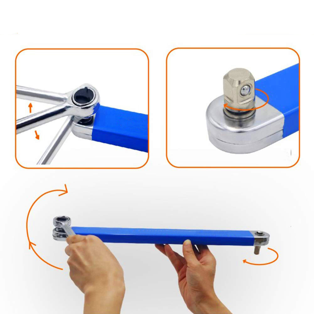 Universal multi-function Extension wrench ratchet extension wrench two-purpose wrench offset extension wrenc details Picture