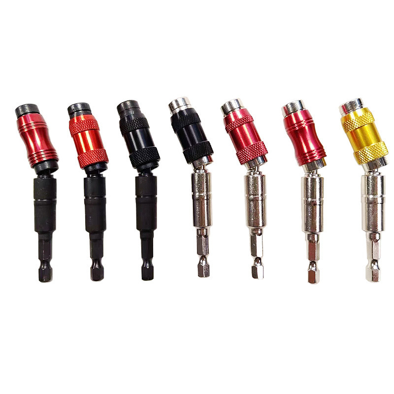 1/4" multi-angle directional extension rod magnetic electric screwdriver, hexagonal handle, 6.35mm screwdriver quick-release full figure