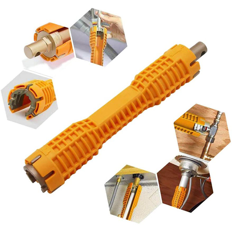 Multi-functional sink, bathroom wrench, water pipe wrench, household water pipe, faucet Angle valve, sink repair and disassembly details Picture