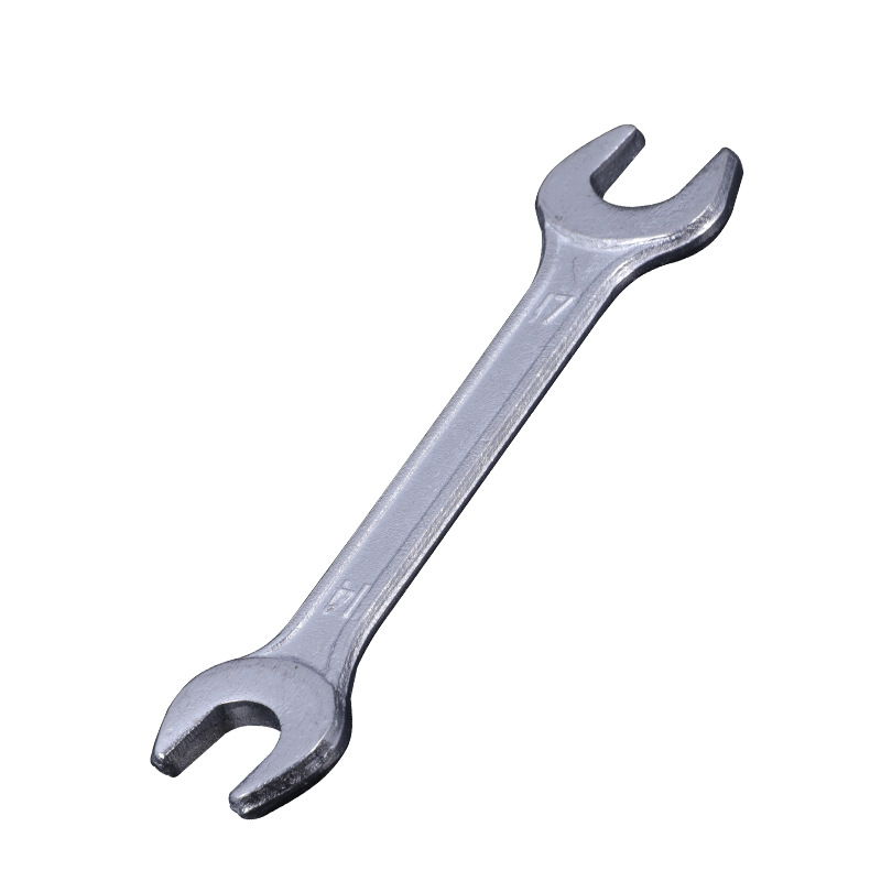 Open-end wrench, galvanized double-head extension rod wrench, high-strength tool casting and polishing threaded steel torque wrench Item Picture