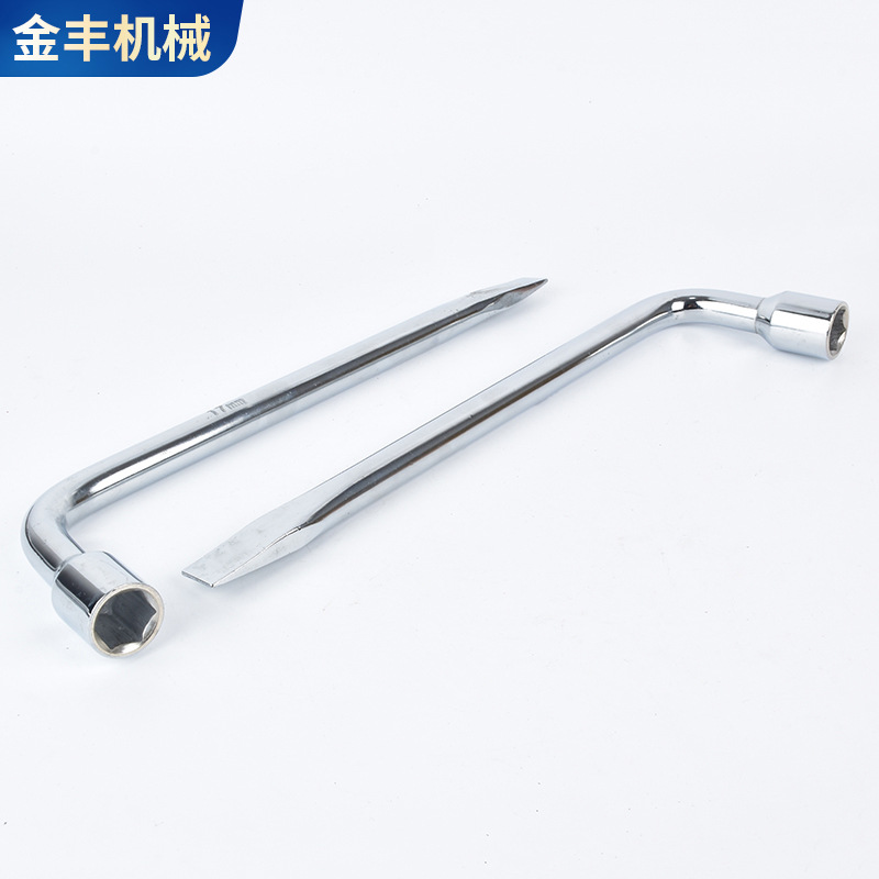 Wholesale L-shaped tire crowbar wrench, multi-functional hexagonal socket wrench, effortless disassembly and tire changing tool wrench Application Scenario
