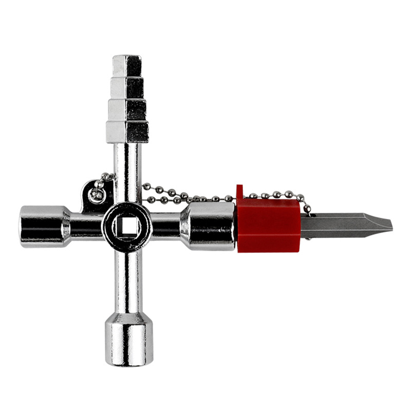Wholesale Baota type electric control cabinet triangular key wrench, elevator water meter valve square hole key Item Picture
