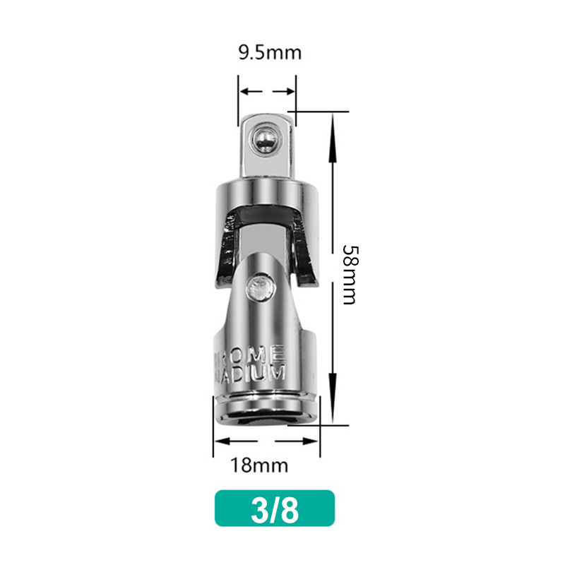 There are three specifications of socket joints, namely 1/4, 3/8 and 1/2, for turning socket wrench joints undefined