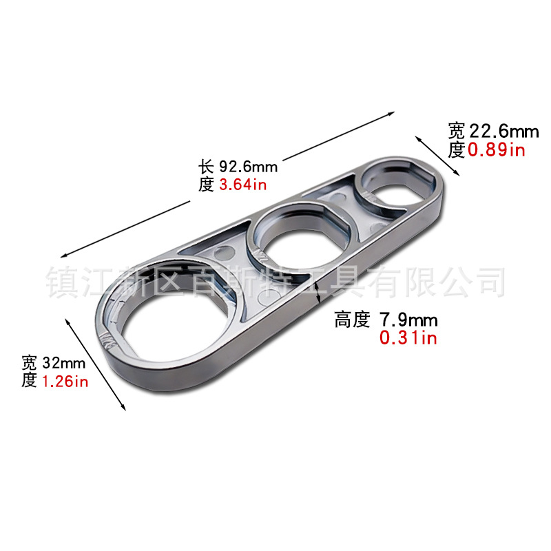 Six-in-one wrench, faucet aerator disassembly wrench, water outlet disassembly tool, universal wrench details Picture