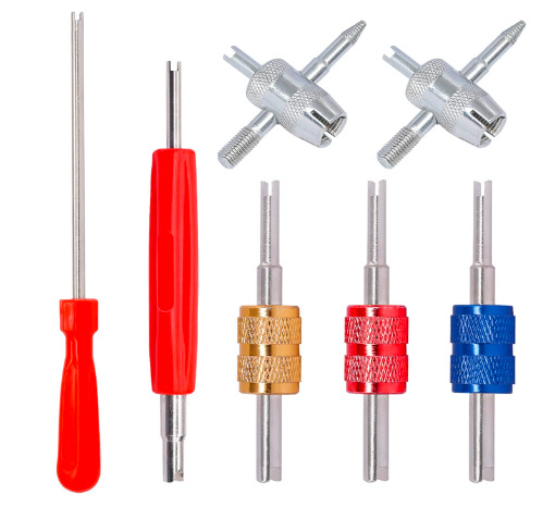 Cross-border e-commerce automotive valve core screwdriver, red handle single-head valve core wrench, valve nozzle valve core wrench undefined