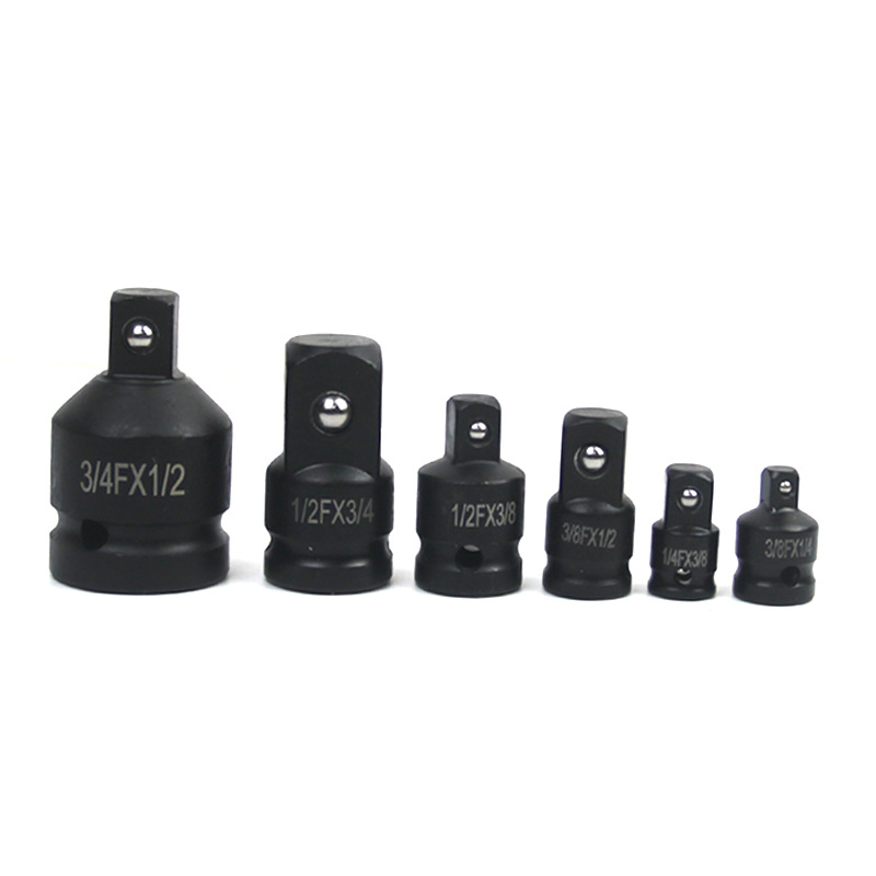 Pneumatic 6-piece heavy-duty adapter set, wind cannon large, medium, large, 3/4 small, sleeve, square and conversion head details Picture