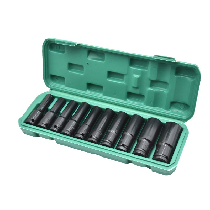 1/2 Extended hexagonal socket combination set, pneumatic and electric wrench head, big fly small wind cannon, thickened and extended type Item Picture