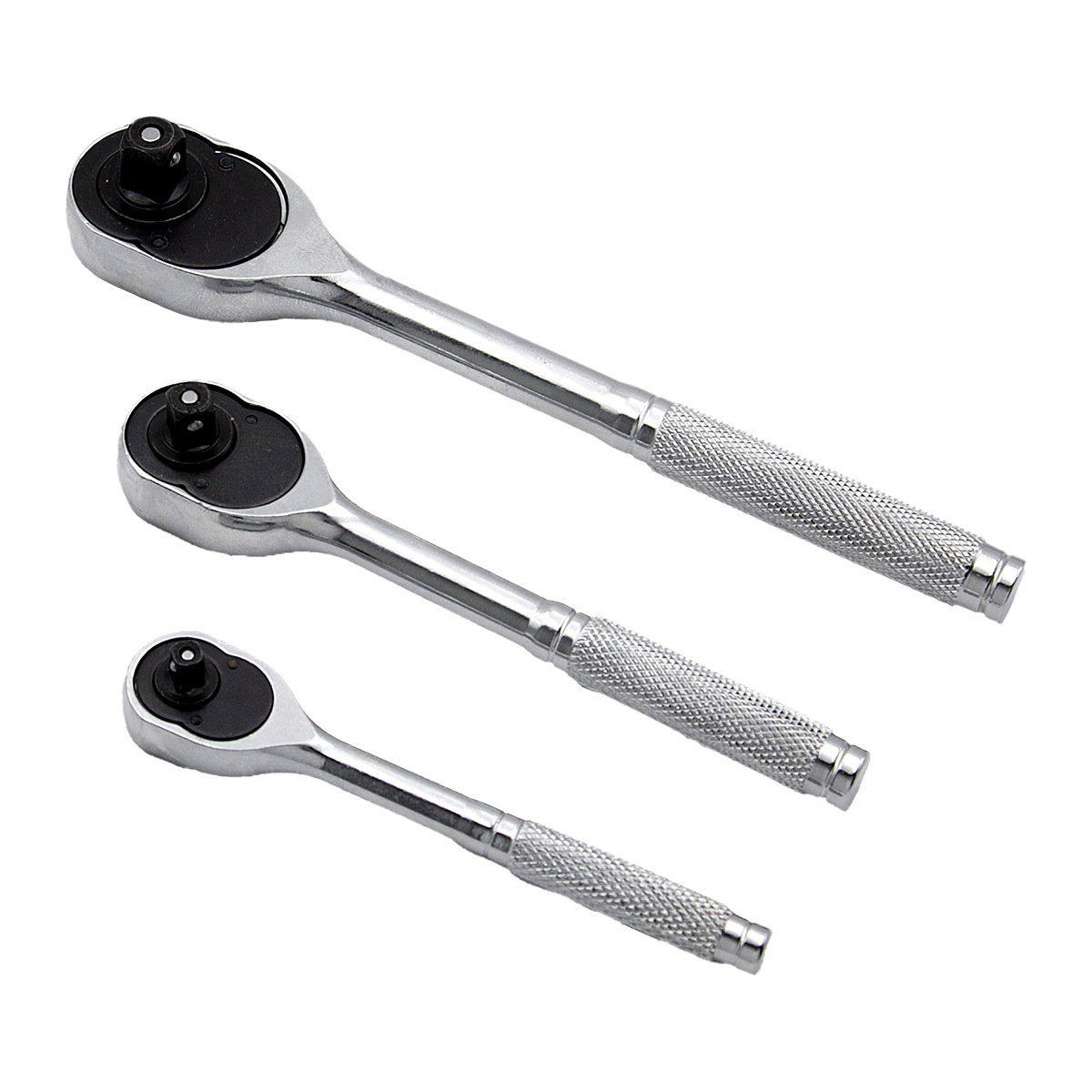 New socket ratchet wrench 1/2, Dafei 3/8, Zhongfei 1/4 quick wrench, auto repair tool 3pc set Item Picture