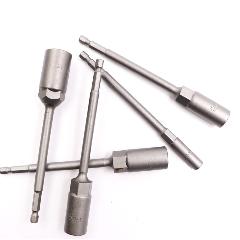 Deep socket electric drill socket head 5.5-19mm, air screwdriver socket head 6 hexagon screwdriver screwdriver socket head female wrench Item Picture
