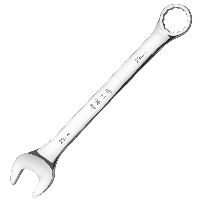 Luwei Tools Mirror surface dual-purpose wrench, Plum blossom opening double-end wrench, plum blossom opening dual-purpose wrench, dumb plum blossom dual-purpose wrench Item Picture