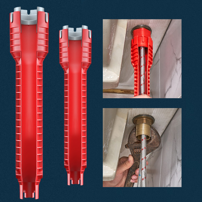 Cross-border multi-functional eight-in-one sink, bathroom wrench, plumbing installation tool, faucet, sink, Angle valve, sink full figure