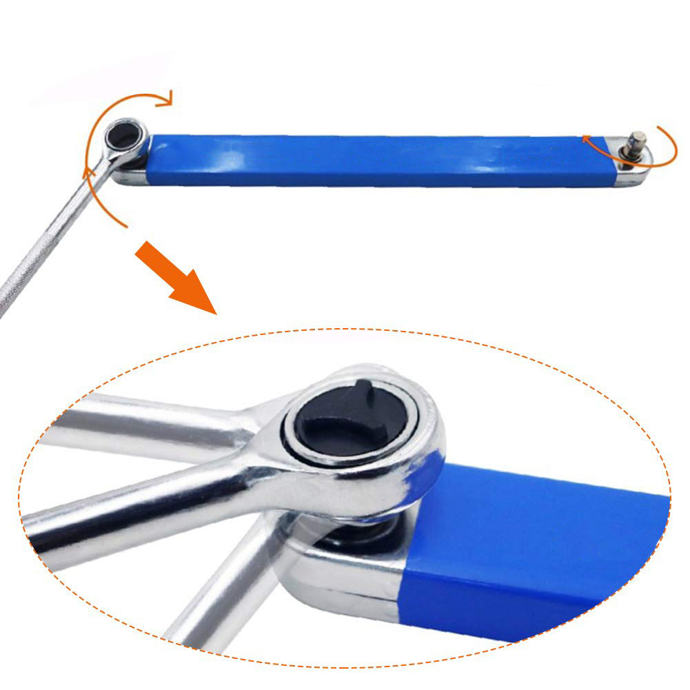 Multi-functional Extension wrench, ratchet extension wrench, dual-purpose wrench offset Extension wrench Specification drawing
