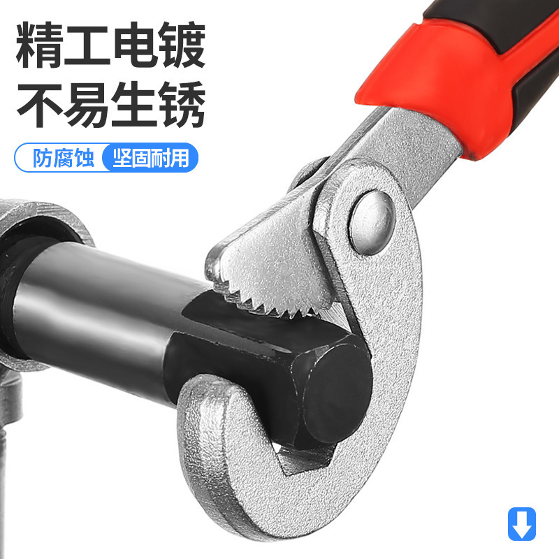 Effort-saving, quick self-tightening wrench, multi-purpose wrench king, open-end multi-functional adjustable wrench, pipe wrench, adjustable wrench Application Scenario
