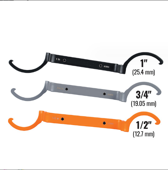 Amazon's new tube locking wrench kit, a crescent-shaped magnetic wrench kit, is available in three commonly used sizes Item Picture