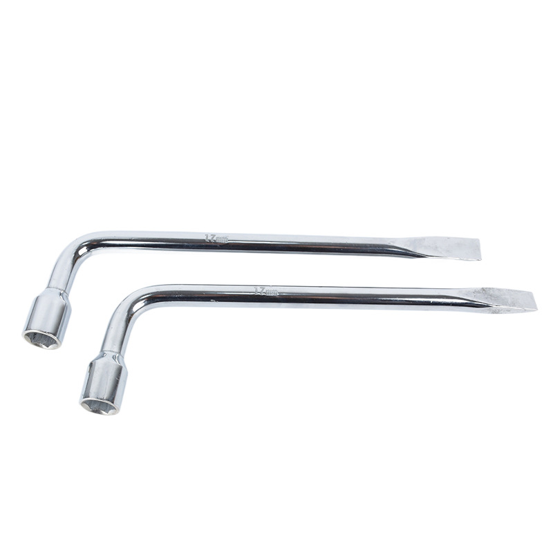 Wholesale L-shaped tire crowbar wrench, multi-functional hexagonal socket wrench, effortless disassembly and tire changing tool wrench Item Picture