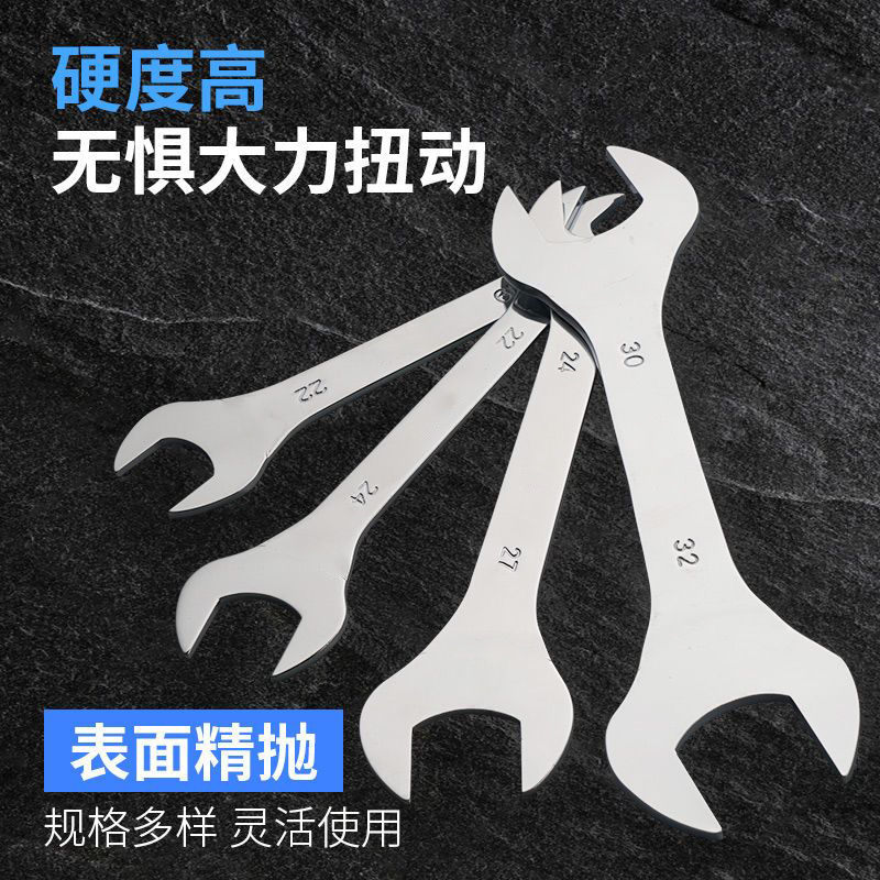 Wrench set, full set of ultra-thin open-end wrenches, box wrenches, double-head multi-functional wrenches, 4-32mm details Picture