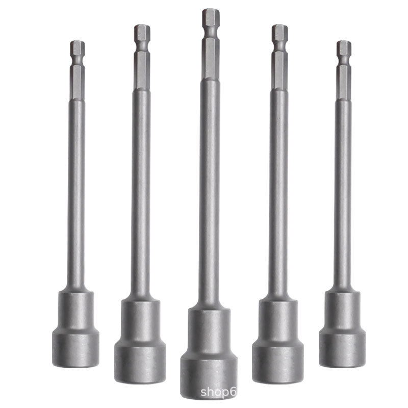 Extended strong magnetic sleeve head air wrench cylinder with magnetic 150mm pneumatic sleeve, external hexagon electric drill screw wrench head sleeve Item Picture