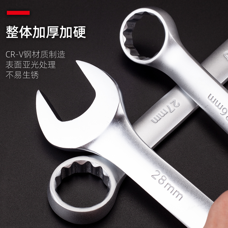 Hongtu Extended Plum Blossom-shaped open-end dual-purpose wrench, fixed-head wrench, Maintenance Tool set, wrench 8 24 6- Xianxue Application Scenario