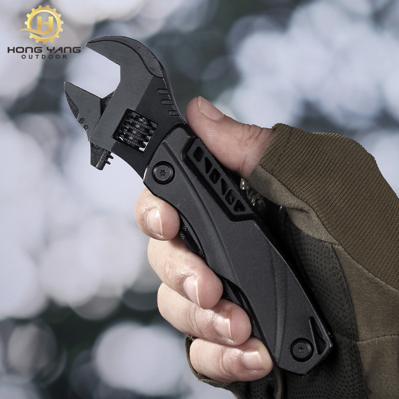 Wholesale of outdoor camping multi-functional wrenches, pliers, adjustable wrenches, folding knives, saws, EDC wrenches and combination tools details Picture